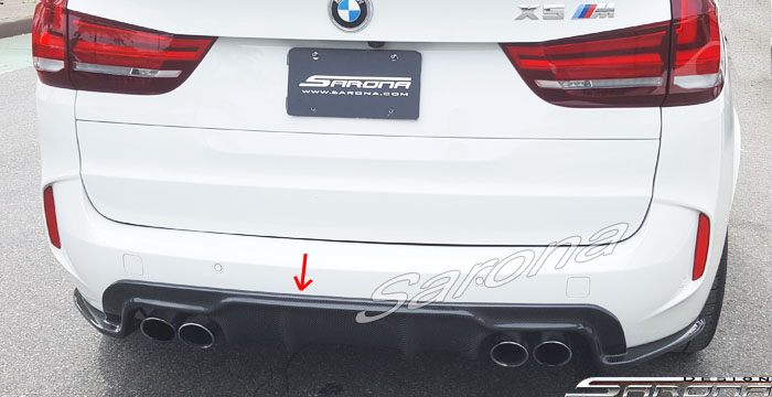 Custom BMW X5  SUV/SAV/Crossover Rear Lip/Diffuser (2014 - 2019) - $590.00 (Part #BM-038-RA)